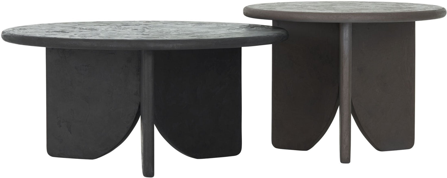 DTP Home Coffee table Melo Earth, set of 2,40xØ55 cm (color: Fudge)...