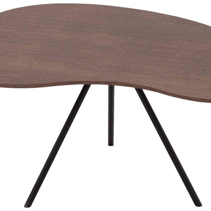 Goossens Salontafel Saya in Eiken soft touch lak notenkleur