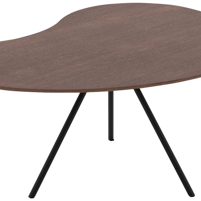 Goossens Salontafel Saya in Eiken soft touch lak notenkleur