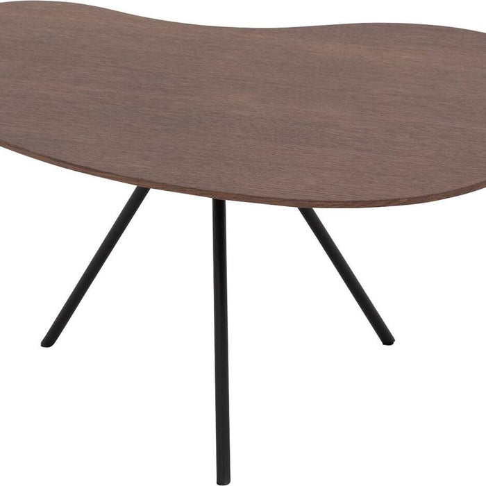 Goossens Salontafel Saya in Eiken soft touch lak notenkleur