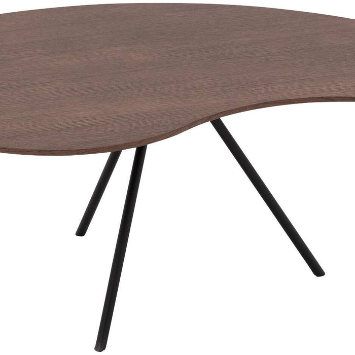 Goossens Salontafel Saya in Eiken soft touch lak notenkleur