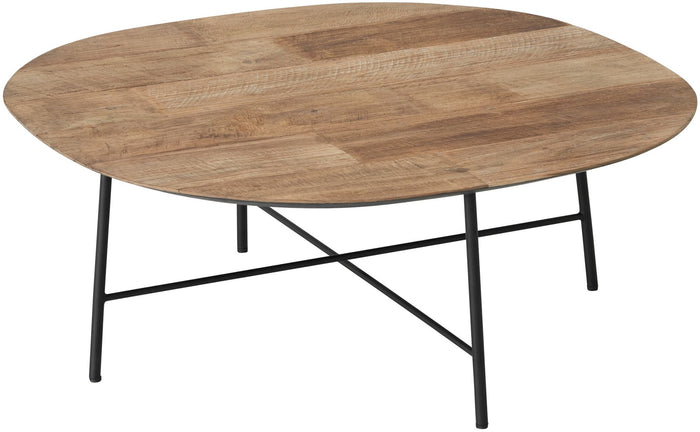 DTP Home Coffee table Soho semi-round 90 TEAKWOOD,35Ø90 cm, recycle...