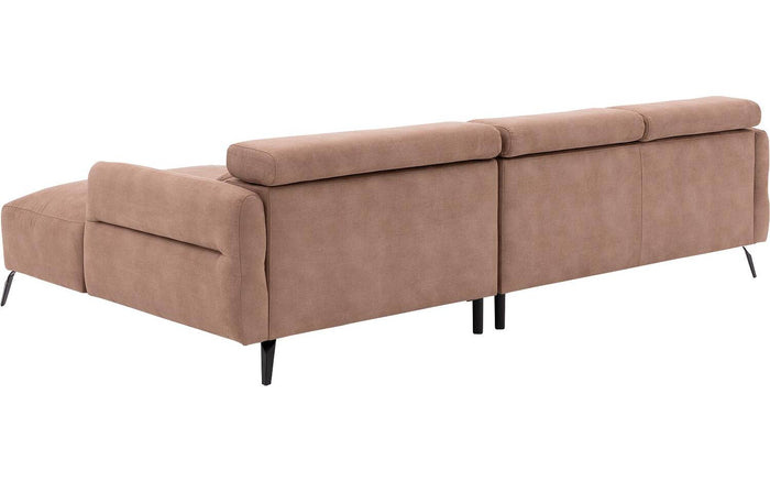 Goossens Hoekbank Aldin met verstelbare arm- en hoofdsteunen