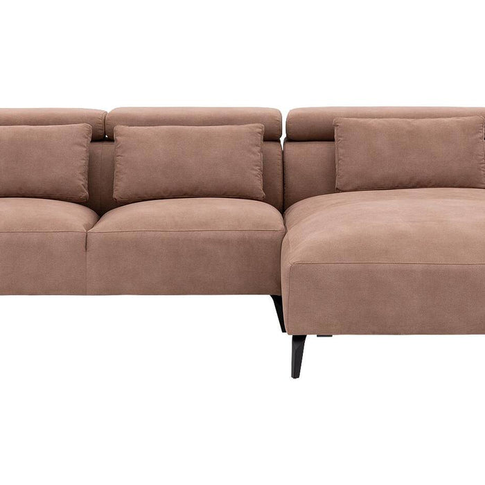 Goossens Hoekbank Aldin met verstelbare arm- en hoofdsteunen