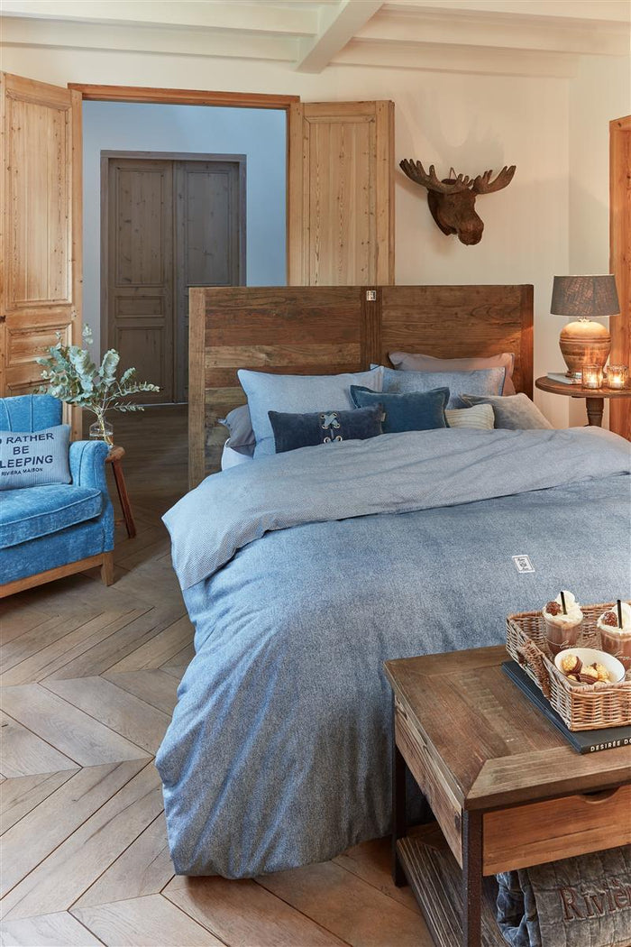 Riviera Maison Gingham  dekbedovertrek - 240x200|220 - Blauw