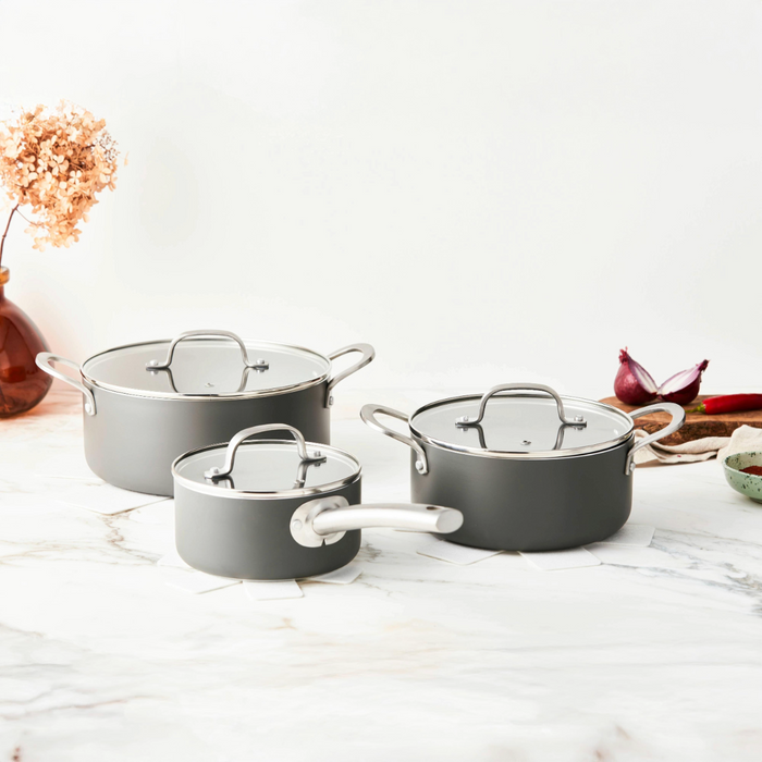 ISENVI Murray Combi Kookpannenset 9 delig - RVS grepen