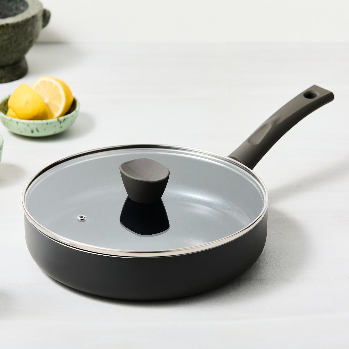 ISENVI Avon keramische hapjespan 26 CM - Ergo greep