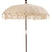 J-Line parasol Kwastjes|Schelpen - hout - beige|donkerbruin - L