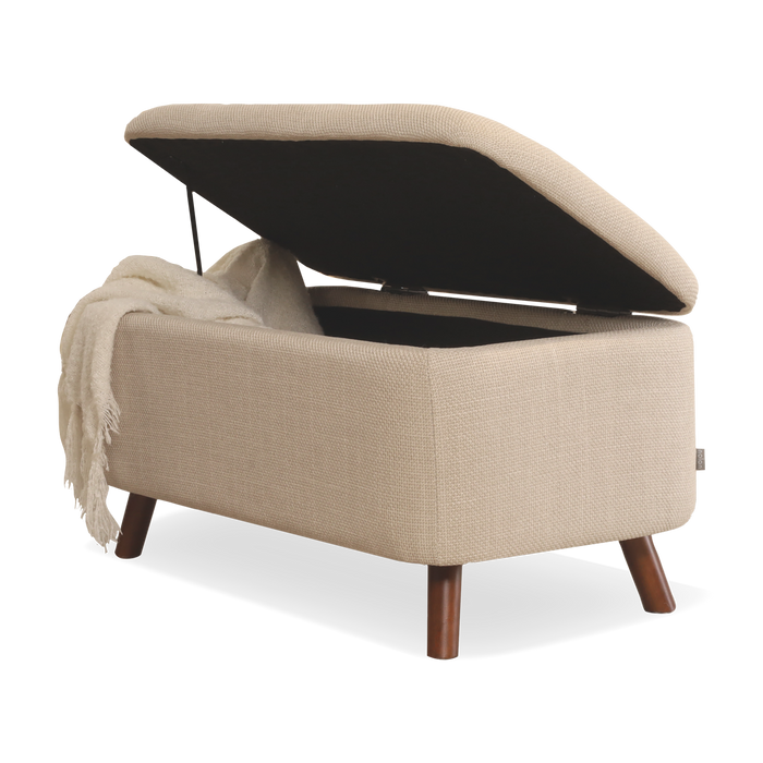 Nolon Julia bankje met opbergruimte beige - 83 x 41 cm