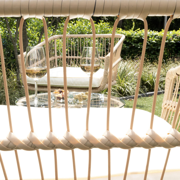 Giga Meubel - Tuinset Rattan - 2 Stoelen & 1 Tafel - Incl. Kussen