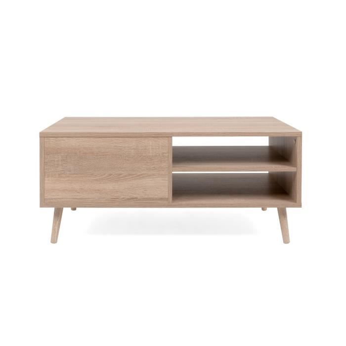 Cstore Salontafel 1 klep 1 nis - L 100 x D 46 x H 60 cm - BALI