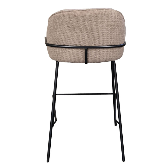 Giga Meubel - Barstoel Maxime Taupe  - Set van 2