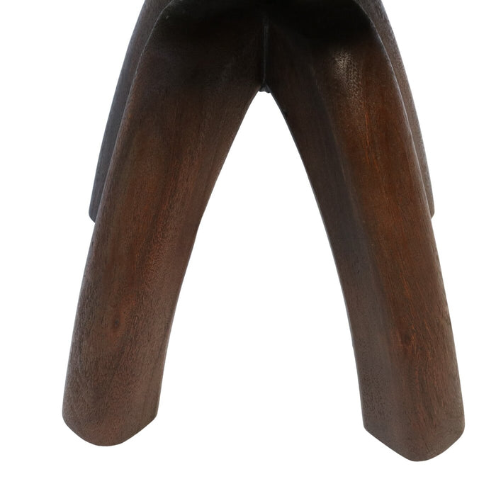 Giga Meubel - Bijzettafel Ø50cm Bruin - Hout