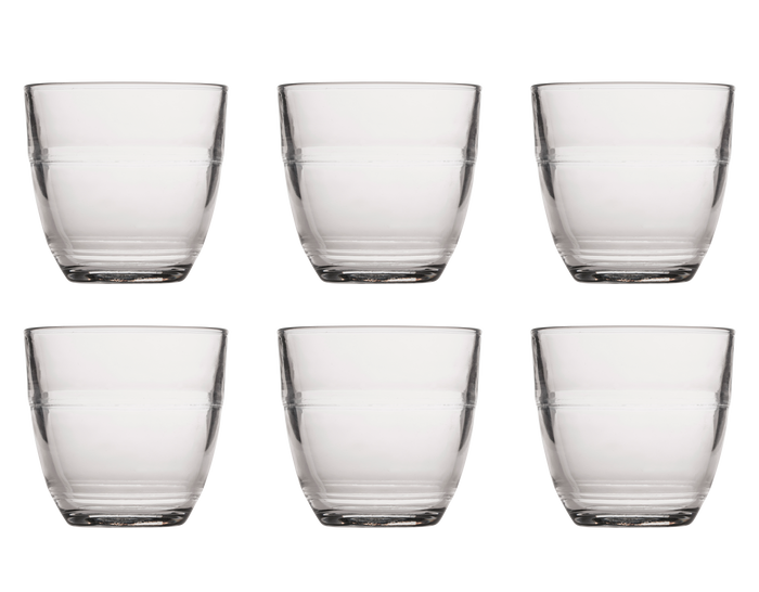 Duralex Gigogne Waterglas 22 cl - Gehard glas - 6 stuks