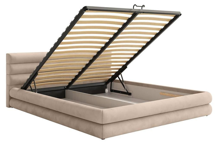 NADUVI Collection Gestoffeerd bed Alvaro chenille 180 x 200 met