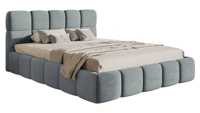 NADUVI Collection Bedframe Chloe velvet 160 x 200 met opbergruimte