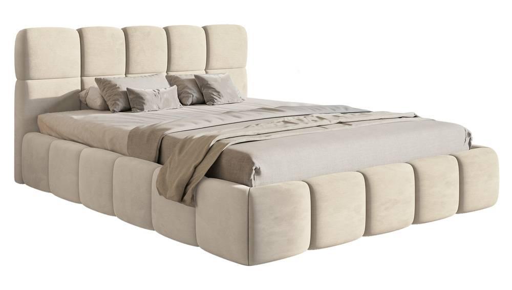 NADUVI Collection Bedframe Chloe velvet 180 x 200 met opbergruimte