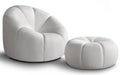 NADUVI Collection Fauteuil met poef Plush