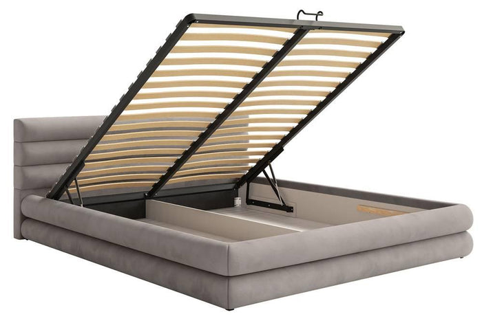 NADUVI Collection Gestoffeerd bed Alvaro chenille 180 x 200 met