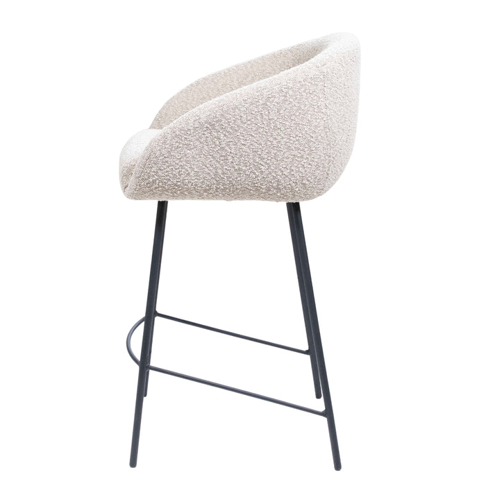 Giga Meubel - Barkruk Beige - Stof|Textiel - Lova - Set van 2