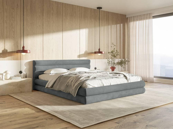 NADUVI Collection Gestoffeerd bed Alvaro chenille 160 x 200 met