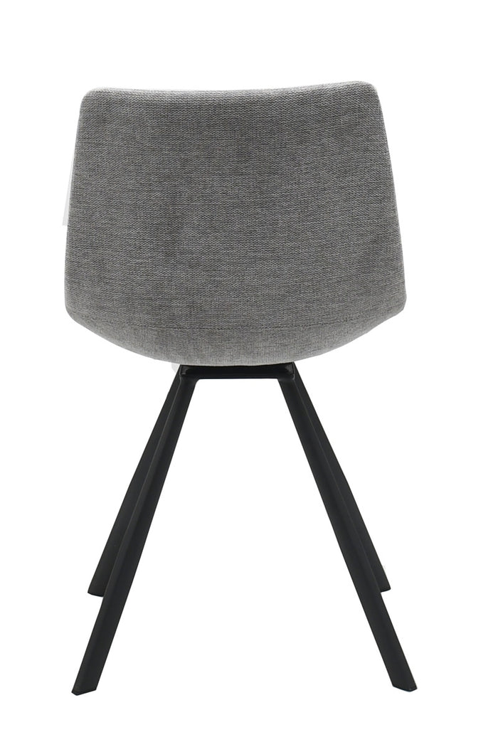 Giga Living - Eetkamerstoel Stof Lichtgrijs - Yukon - Set van 2