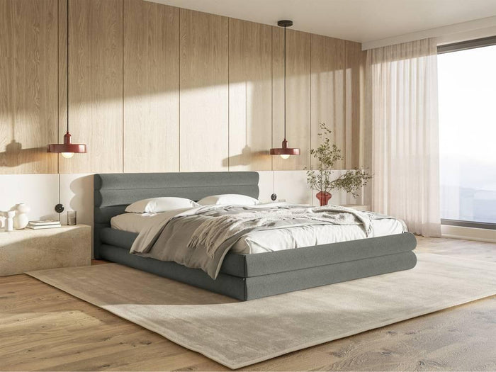 NADUVI Collection Gestoffeerd bed Alvaro chenille 140 x 200 met