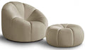 NADUVI Collection Fauteuil met poef Plush