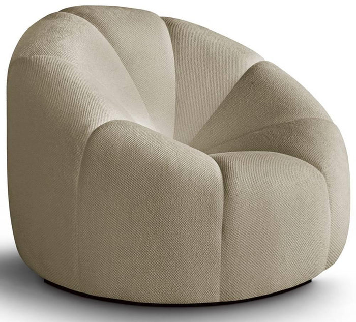 NADUVI Collection Fauteuil met poef Plush