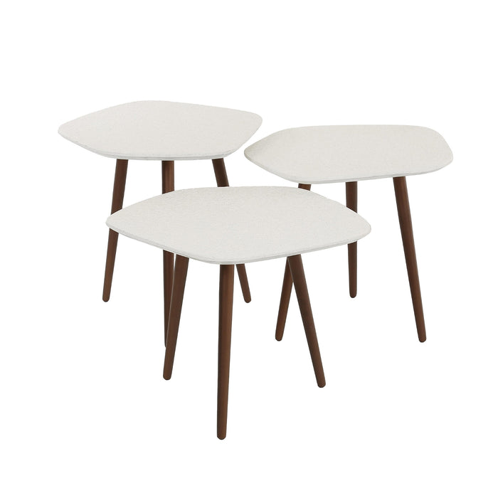 Giga Meubel - Salontafel Organisch - Composiet - Set Van 3 - 42x47x40cm