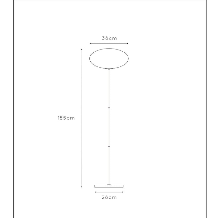 Lucide ELYSEE Vloerlamp - Opaal