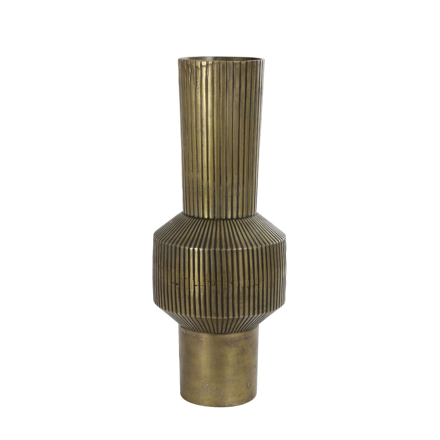 Light & Living Vaas Benzo - Antiek Brons - Ø23cm