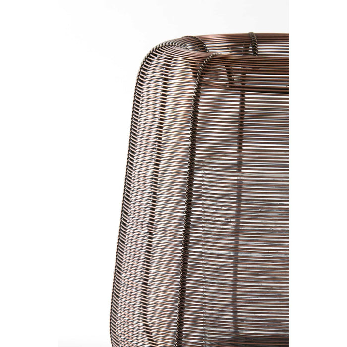 Light&living Windlicht Ø22,5x24 cm ADETA antiek koper+glas