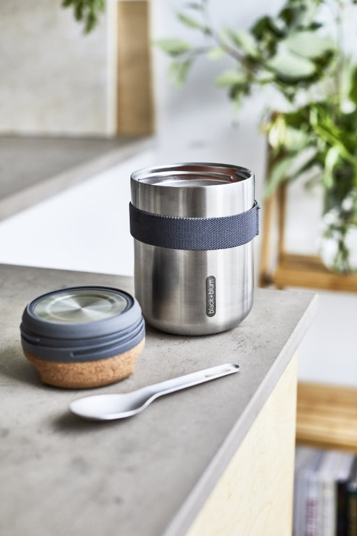 Black+Blum RVS Thermos Voedselcontainer - 550ml - Grijs