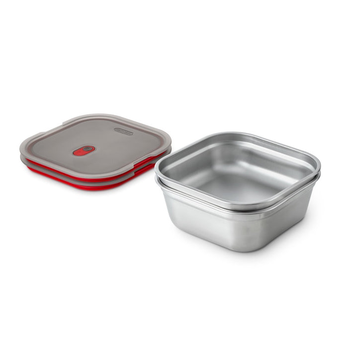 Black+Blum RVS Lunchbox - Geschikt voor Magnetron - Vierkant - 1.4 Ltr