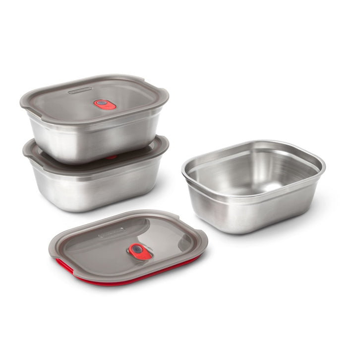 Black+Blum RVS Vershoudbakjes Set - Medium