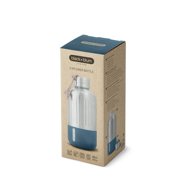 Black+Blum Explorer Thermosfles - 650ml - Blauw