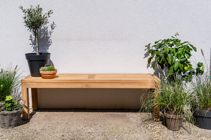 MaximaVida teakhouten bank Java 120  x 40 cm