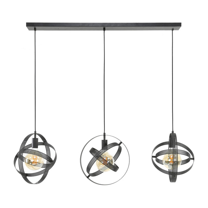 Giga Meubel - Hanglamp Cosmos Mesh 3-Lichts Artic Zwart