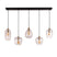 Giga Meubel - Hanglamp Diamond Grain Mix 5-Lichts Glas