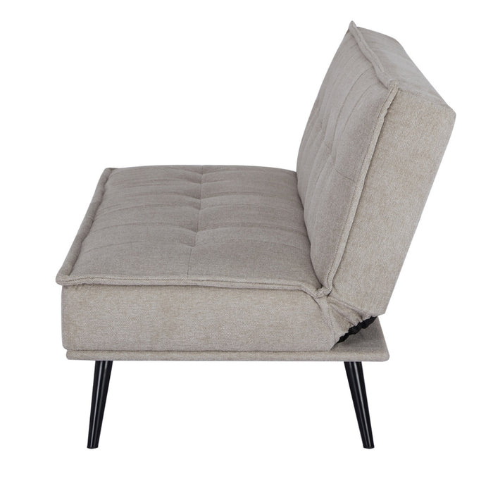 Giga Meubel - Slaapbank Taupe 180cm - Metaal & Stof - Bank Kathy