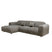 Giga Meubel - Chaise Longue Bank Taupe - Ottomane Links - Dijon