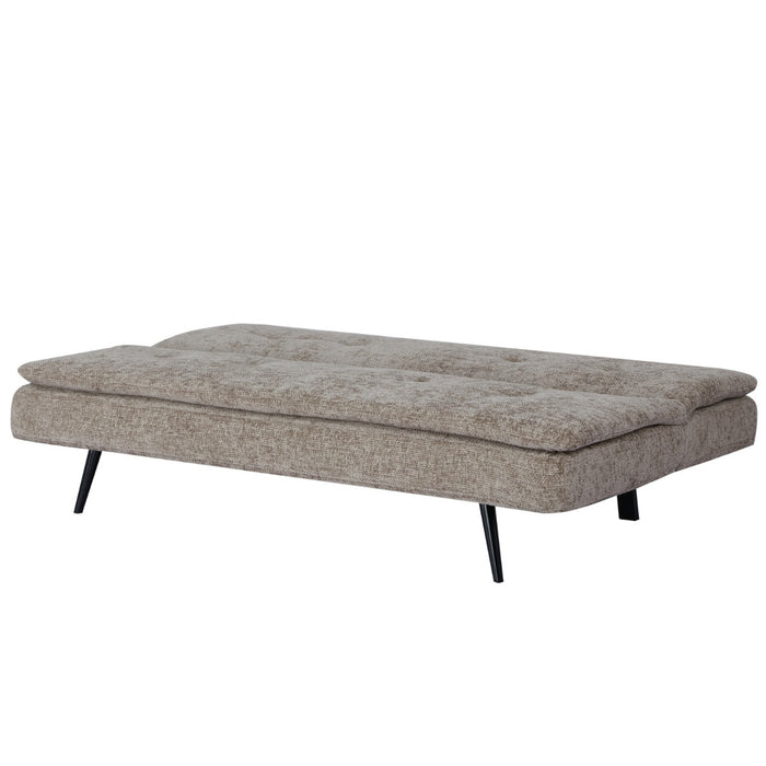 Giga Meubel - Slaapbank Taupe 180cm - Metaal & Stof - Bank Olive