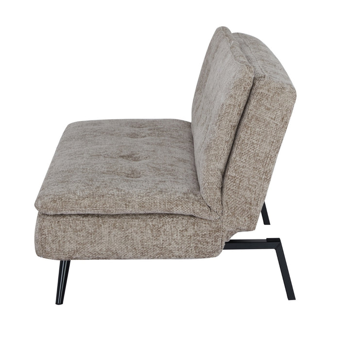 Giga Meubel - Slaapbank Taupe 180cm - Metaal & Stof - Bank Olive