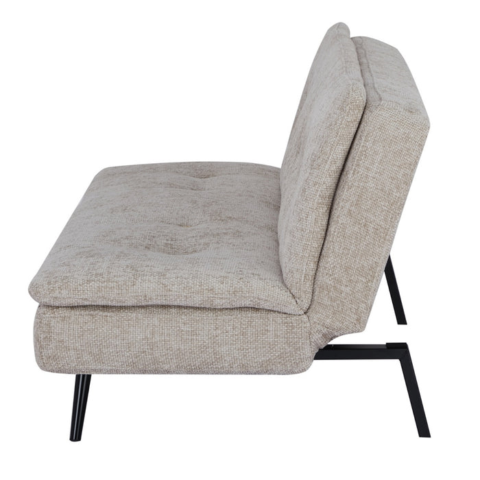 Giga Meubel - Slaapbank Beige 180cm - Metaal & Stof - Bank Olive