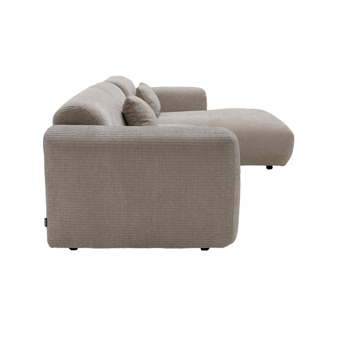 Giga Meubel - Chaise Longue Bank Beige - Ottomane Rechts - Dijon