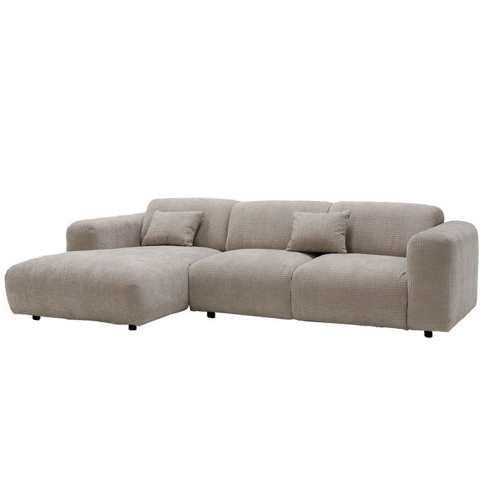 Giga Meubel - Chaise Longue Bank Beige - Ottomane Links - Dijon