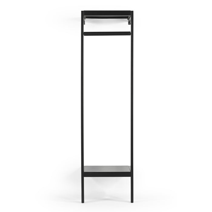 Giga Meubel - Kapstok Zwart Metaal - 50x40x185cm - Manoué