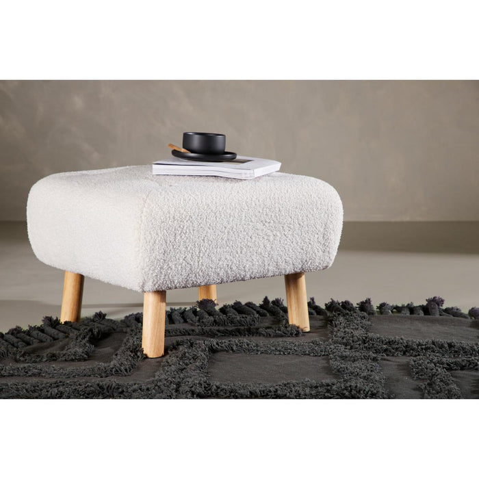 Svea - Kai poef - teddy - wit