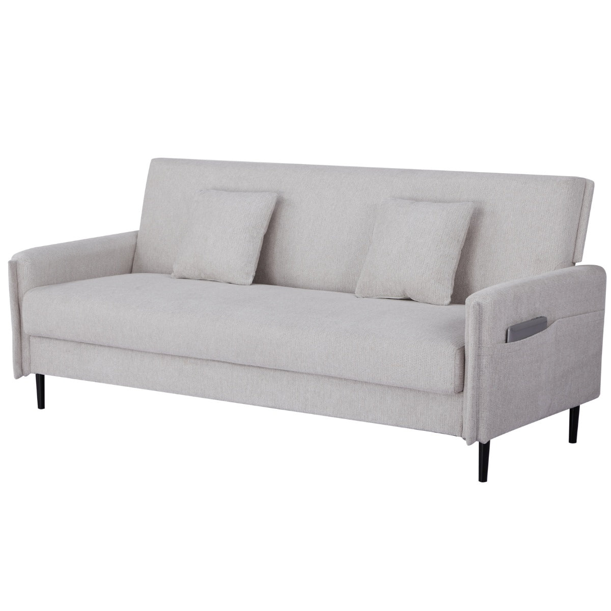 Giga Meubel - Slaapbank Beige 200cm - Incl. Opbergruimte - Bank Torvi